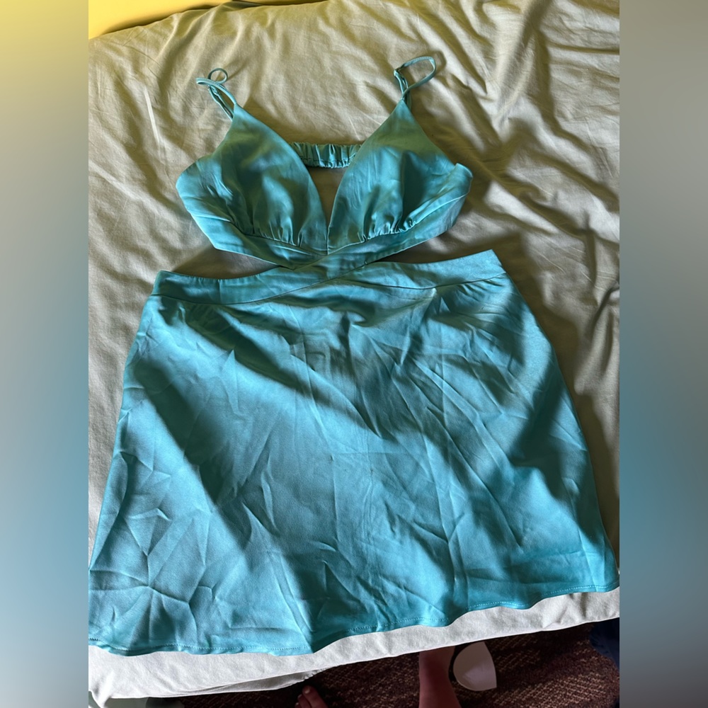 Teal princess Polly dress